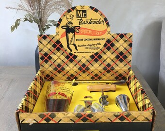Mr. Bartender Cocktail Set, Complete & Original Packaging