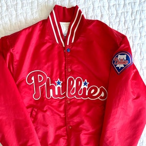 Vintage XXL 90s Philadelphia Phillies Diamond Collection Satin Starter Jacket, Made in USA