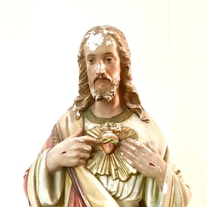 20.5&quot; Sacred Heart Plaster Statue of Jesus