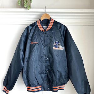 Vintage Chicago Bears Chalk Line Satin Bomber Jacket &quot;Romero&quot; XL