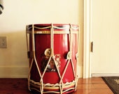 Metal Drum Bar on Wheels