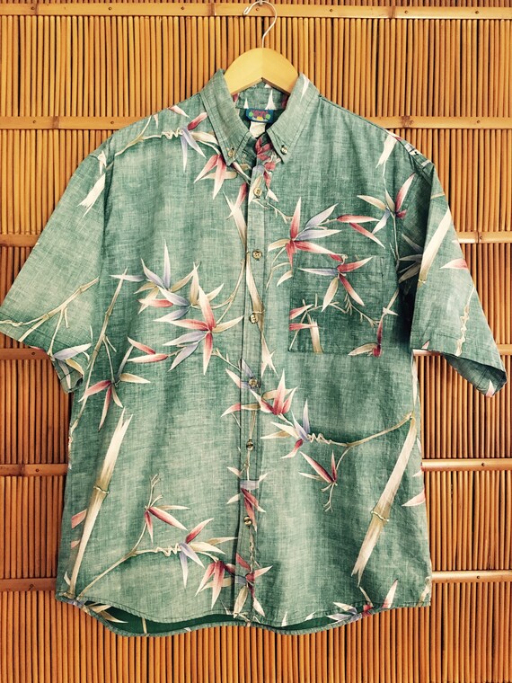 1980s Hawaii Blue Button Down - image 6