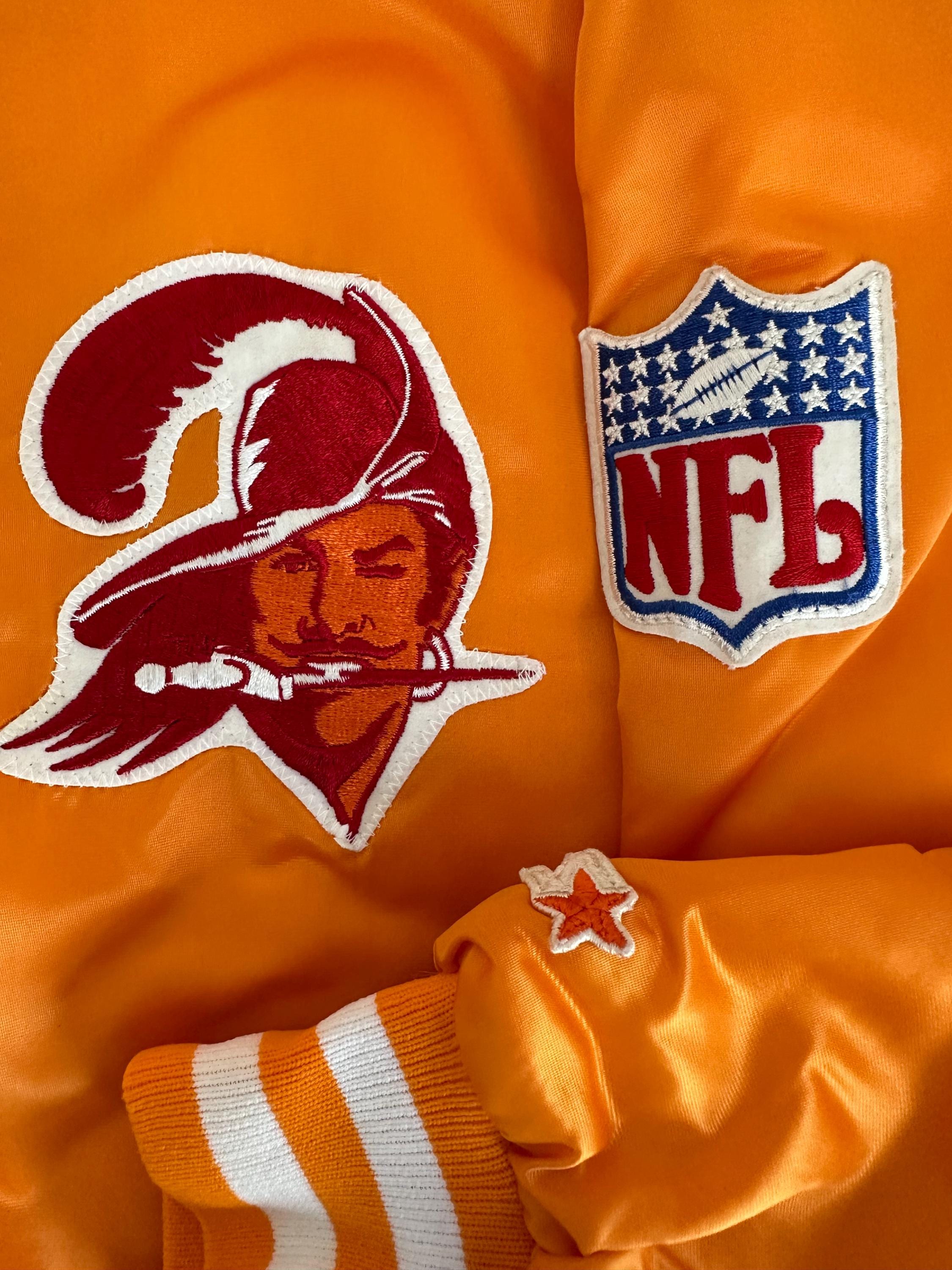 Vintage Tampa Bay Buccaneers NFL Starter Satin Bomber Jacket