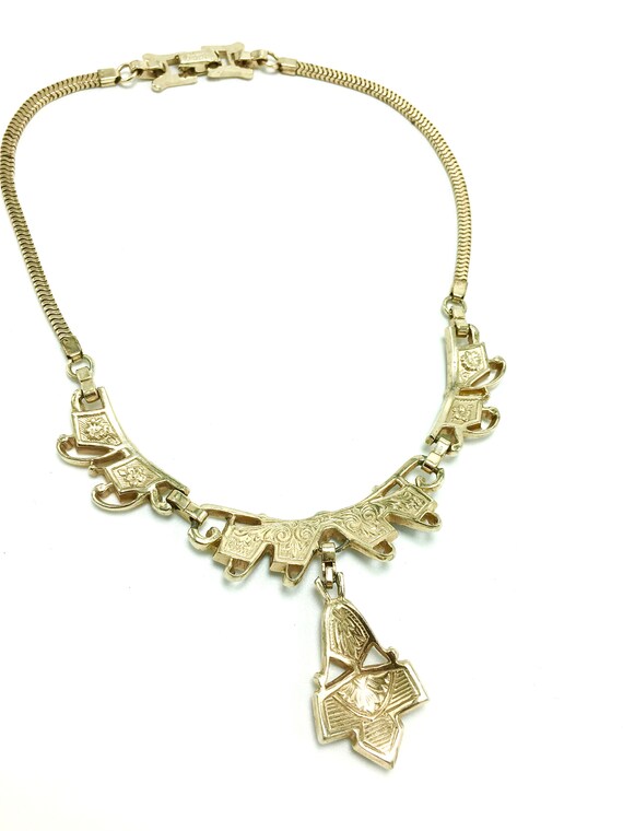 1940s Barclay Bib Necklace - image 3