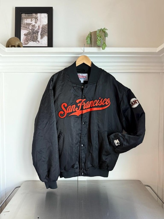 Vintage 90s San Francisco Giants Starter Jacket XL | Satin Bomber