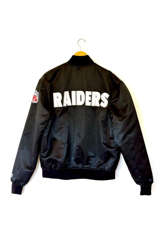 80s STARTER製 NFL RAIDERS stadium jacket Raiders 1980s Embroidered Starter Jacket Large 