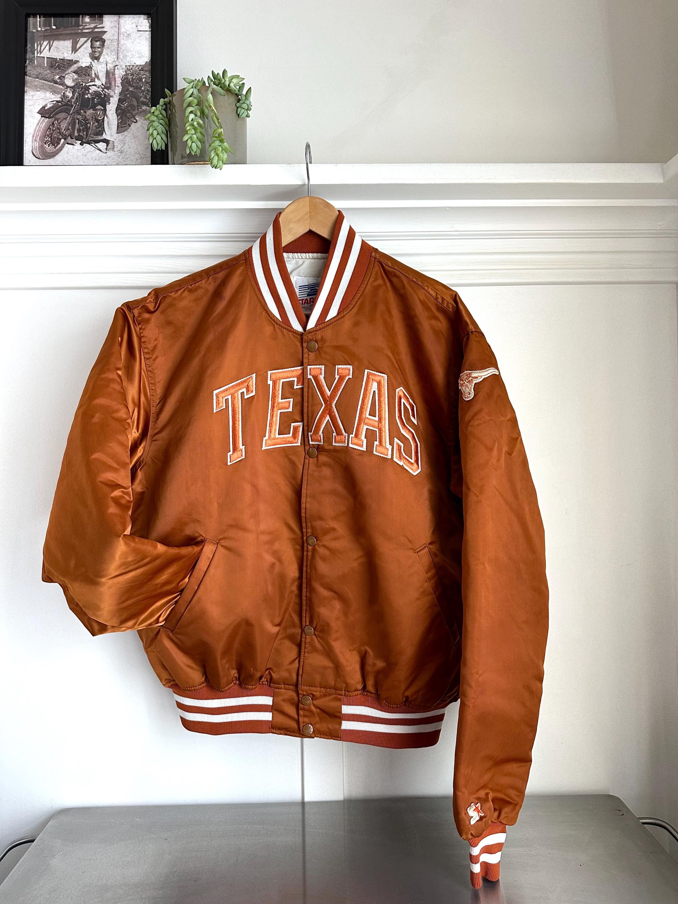 RARE - Vintage Texas Longhorns Satin Starter Jacket Adult X