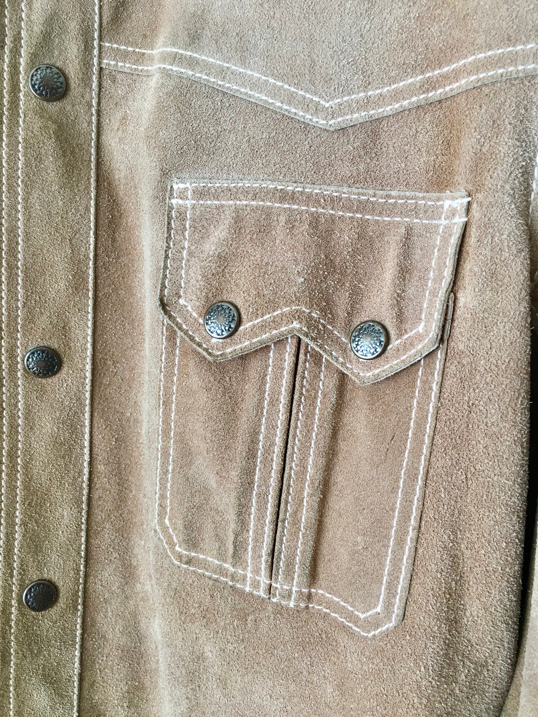 1970s El Toro Bravo Western Suede Jacket - Etsy
