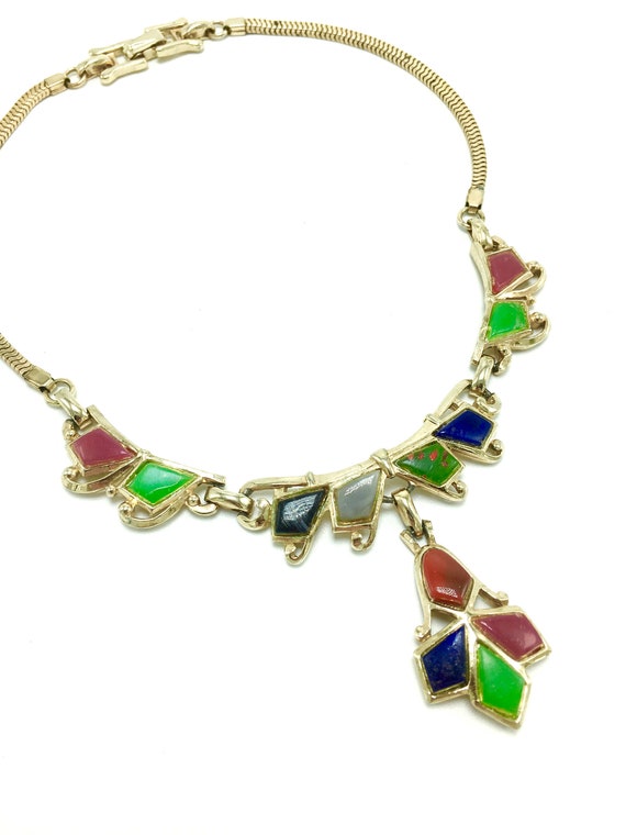 1940s Barclay Bib Necklace - image 1