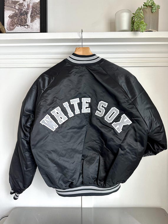 Vintage Chalk Line Chicago White Sox Satin Bomber Jacket - XL - Etsy