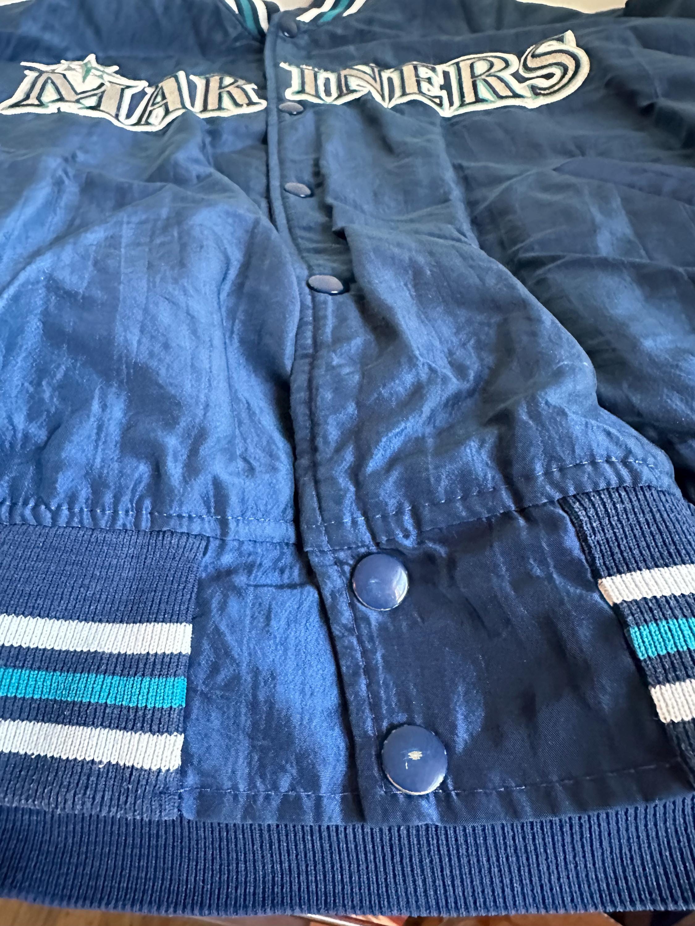 USA製VINTAGE FELCO スタジャン Seattle Mariners Seattle Mariners 1997 Satin Jacket - Paragon Jackets