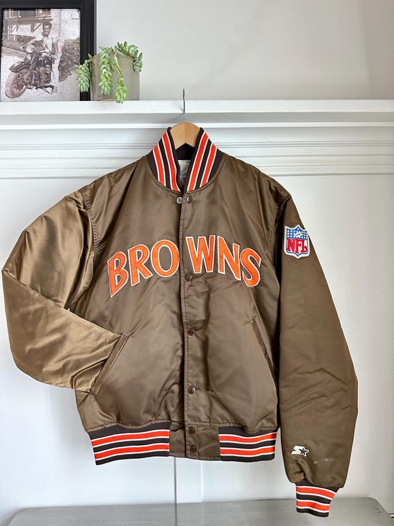 【オープニング 大放出セール】 Starter jacket Gem - browns cleveland ウォームアップウェア