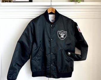 ウォームアップウェア 80's-90's USA RAIDERS STADIUM JACKET Los Angeles Raiders Vintage 80s Chalk Line Varsity Jacket - Wool