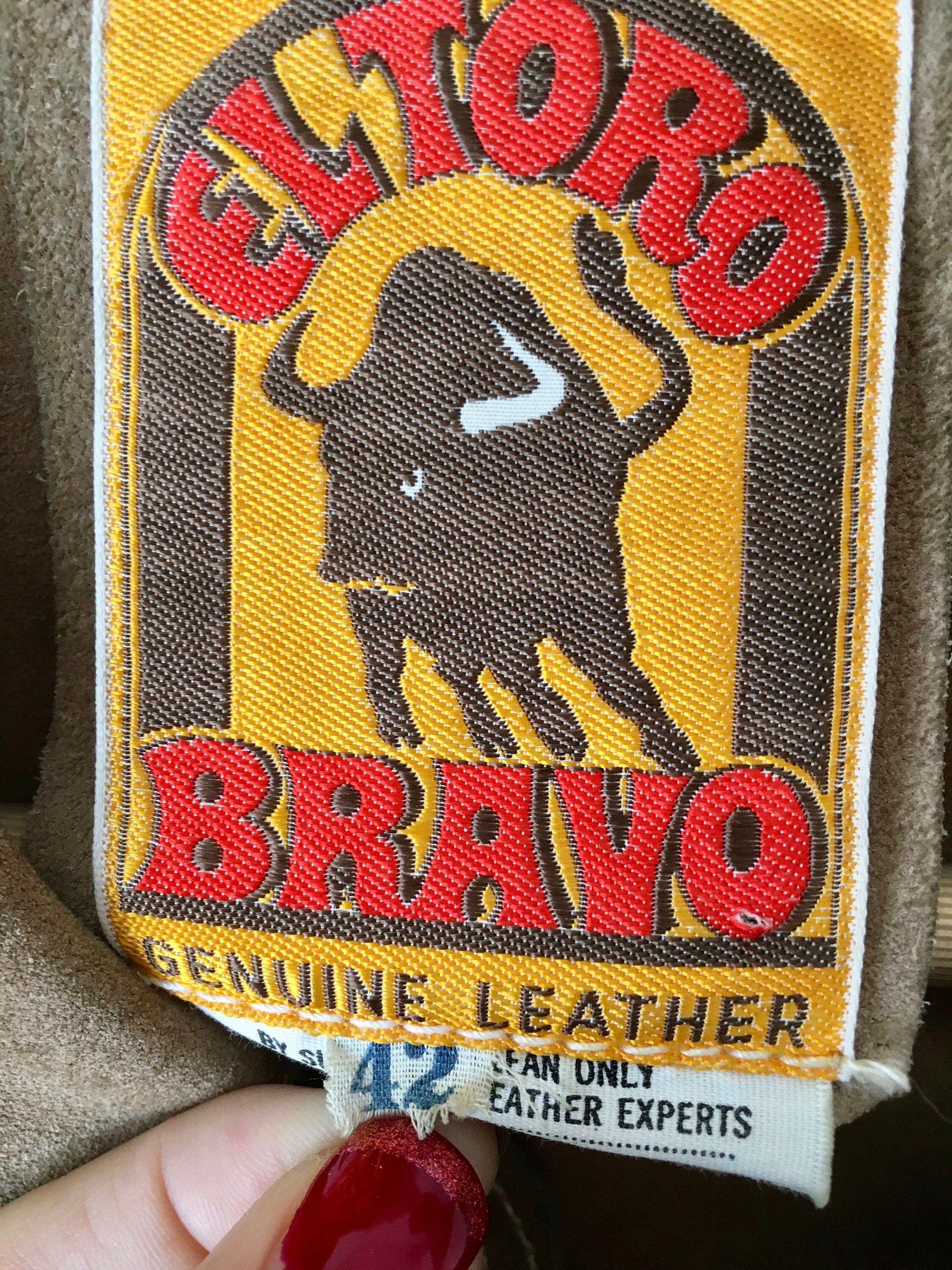 1970s El Toro Bravo Western Suede Jacket - Etsy
