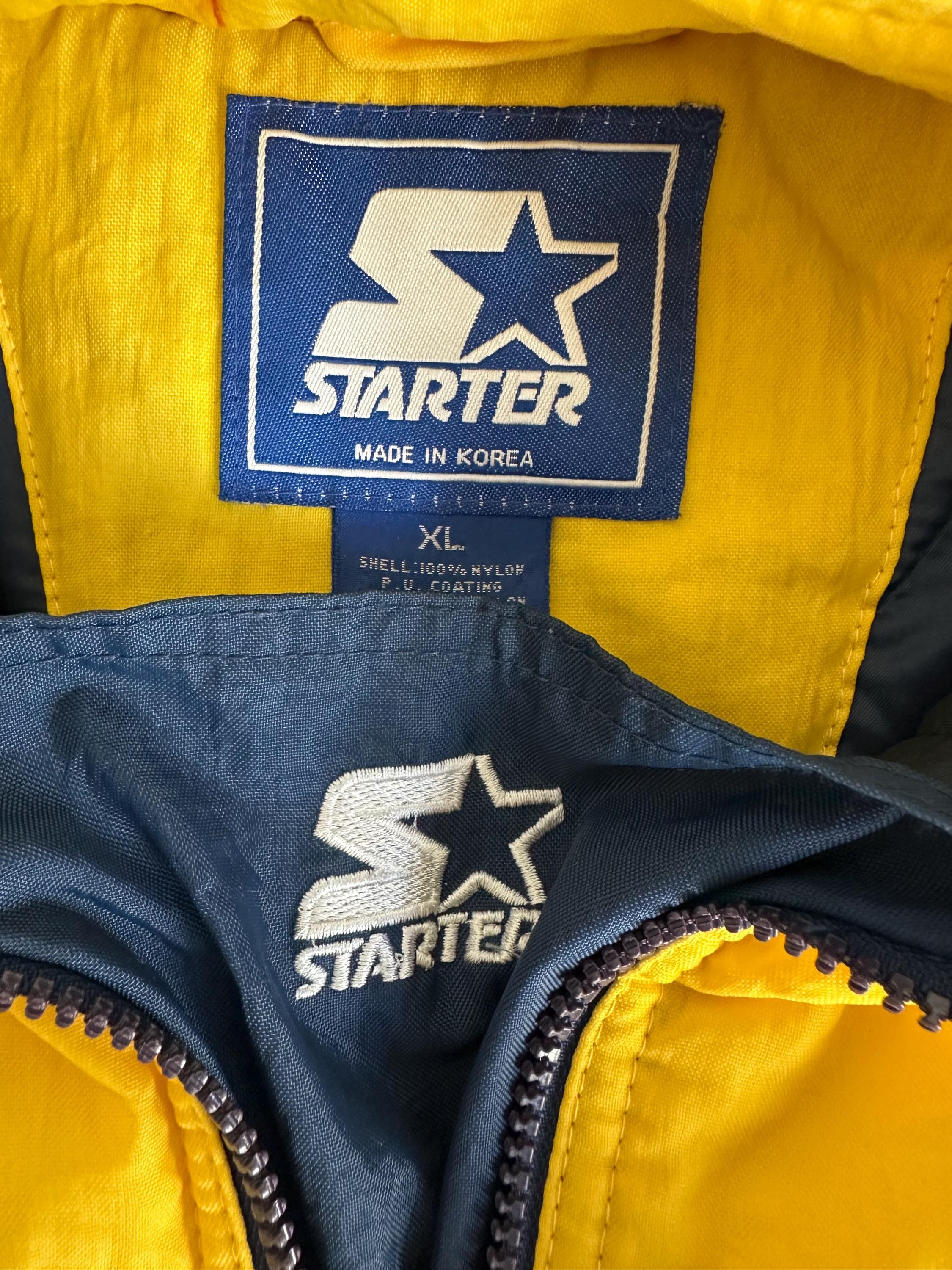 Vintage Michigan 1/2 Zip Anorak Pullover Starter Jacket - XL