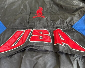 Veste Coupe-vent Starter Vintage – JO Atlanta 1996 – Équipe USA – Taille XL – Multicolore