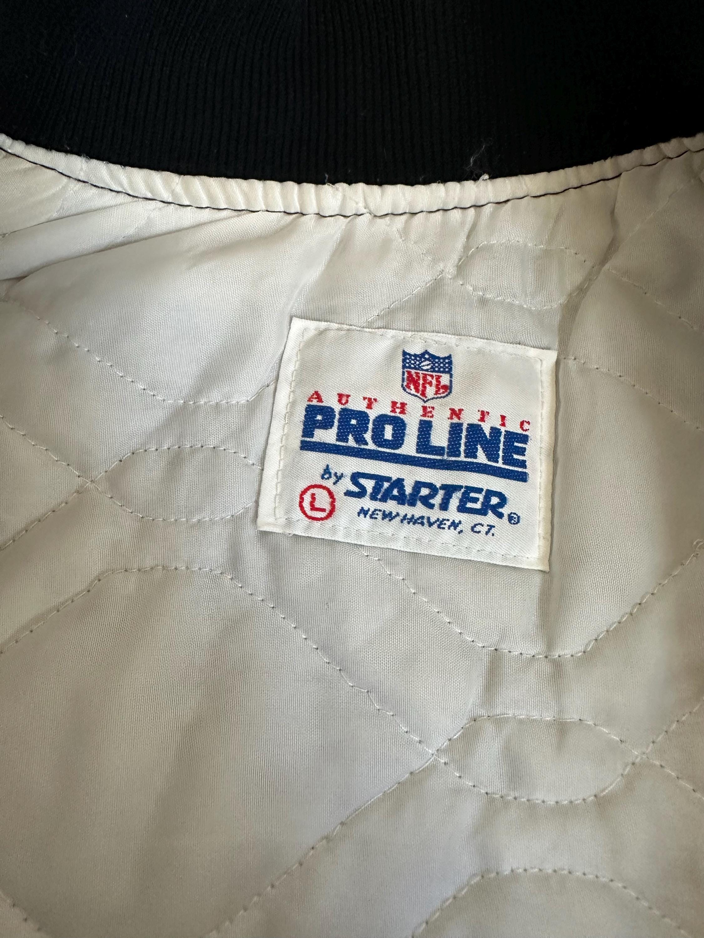 Vintage Oakland Raiders Pro Line Starter Satin Bomber Jacket