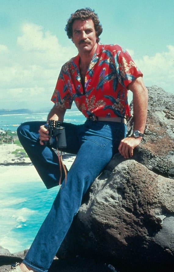 1980s Hawaii Blue Button Down - image 8