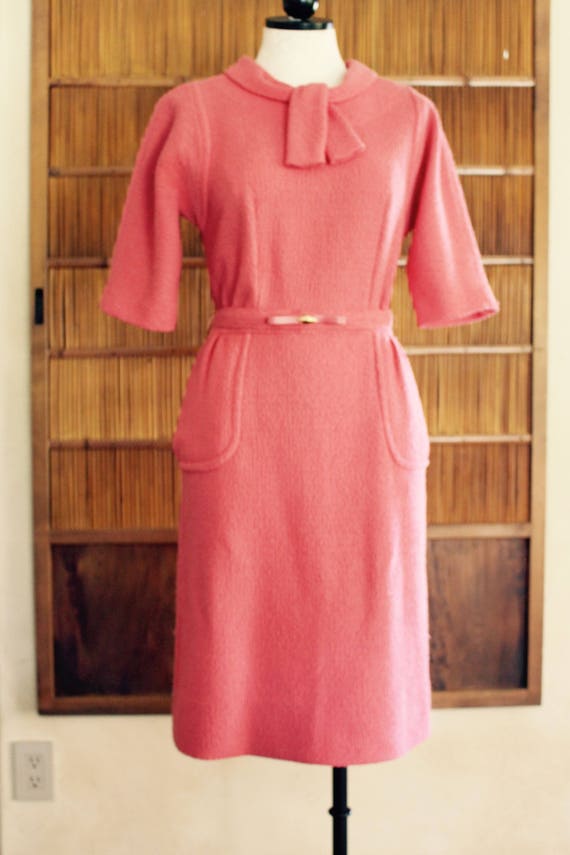 First Lady Fabulous Boucle Belted Dress - image 3