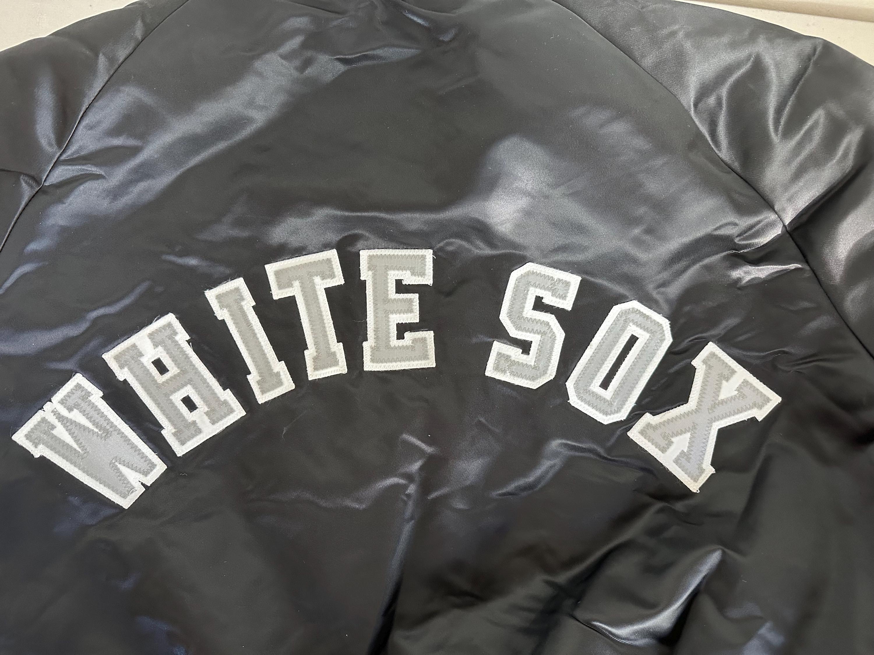 Vintage Chalk Line Chicago White Sox Satin Bomber Jacket - XL - Etsy