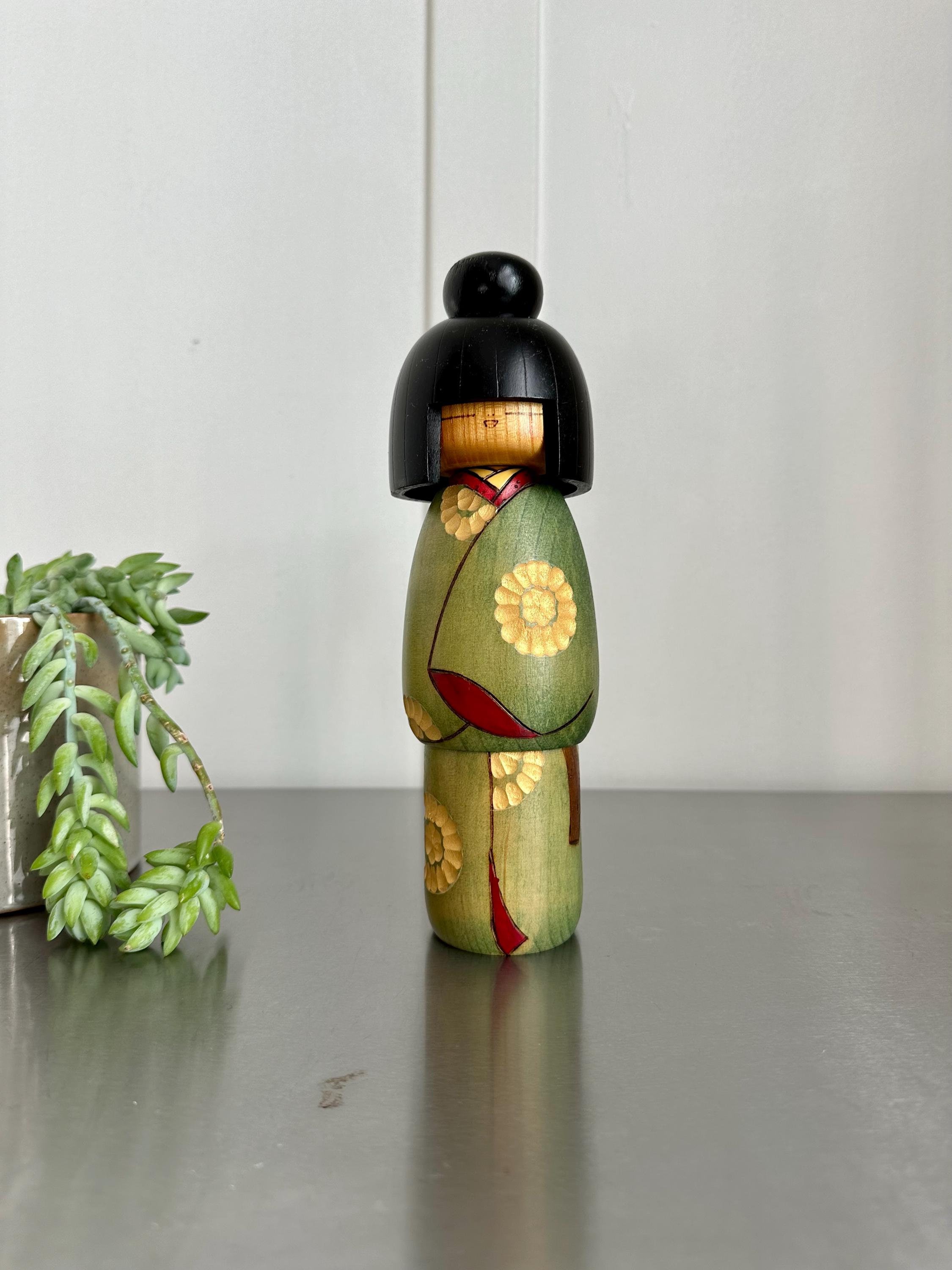 特大 高見沢 一夫 Kazuo 創作 こけし kokeshi 人形 doll 高見沢一夫作 ヴィンテージ群馬こけし - Etsy 日本