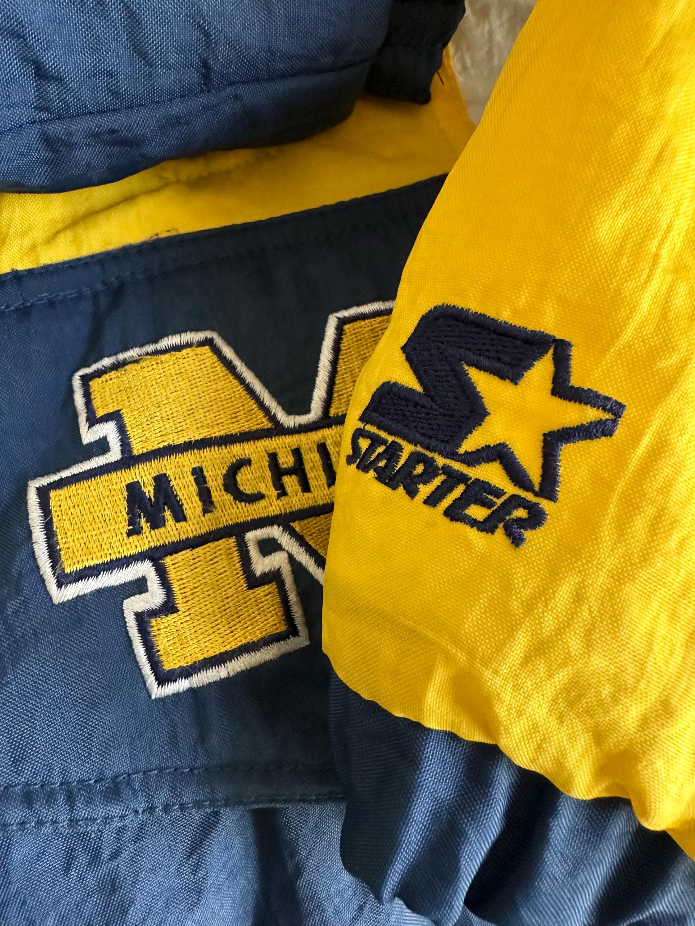 Vintage Michigan 1/2 Zip Anorak Pullover Starter Jacket - XL - Etsy