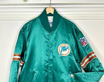 Vintage Adult NFL Miami Dolphins Winter Pro Line APEX ONE Jacket