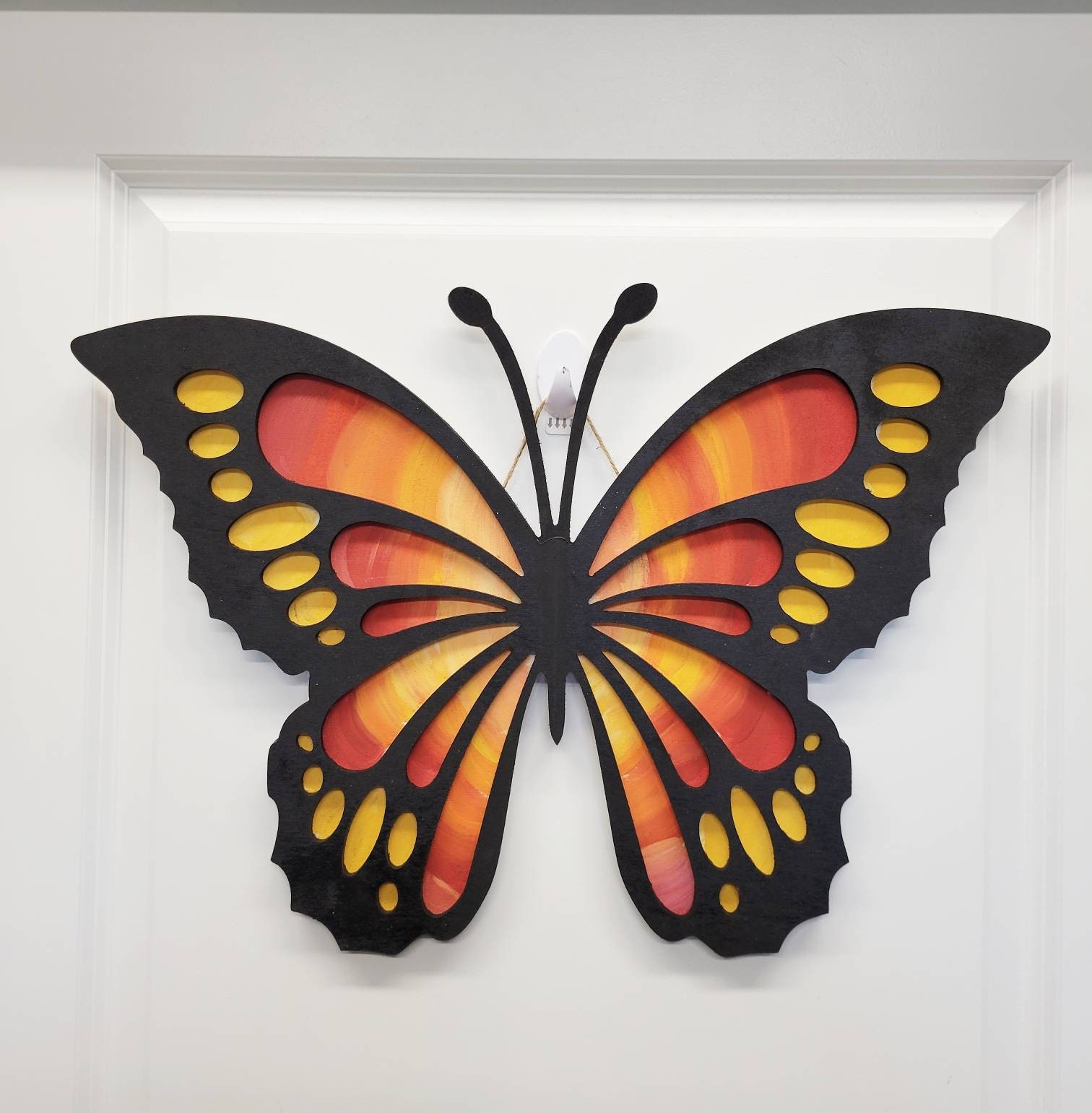 Butterfly Door Hanger Front Door Decoration House Warming Etsy