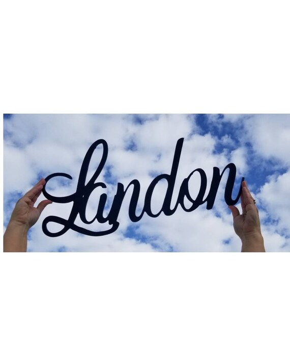 wood baby name wall hanging