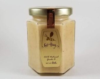 Bee Pollen and Raw Honey 8oz. - Long Island Wildflower Honey