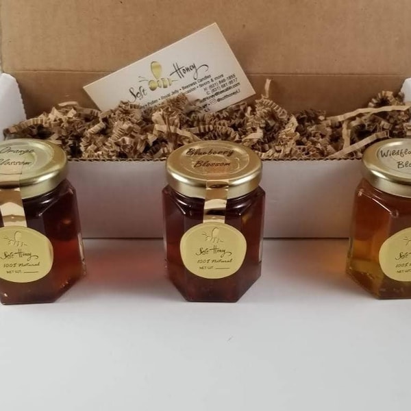 Honey Sampler Box- Long Island, NY Raw Honey.