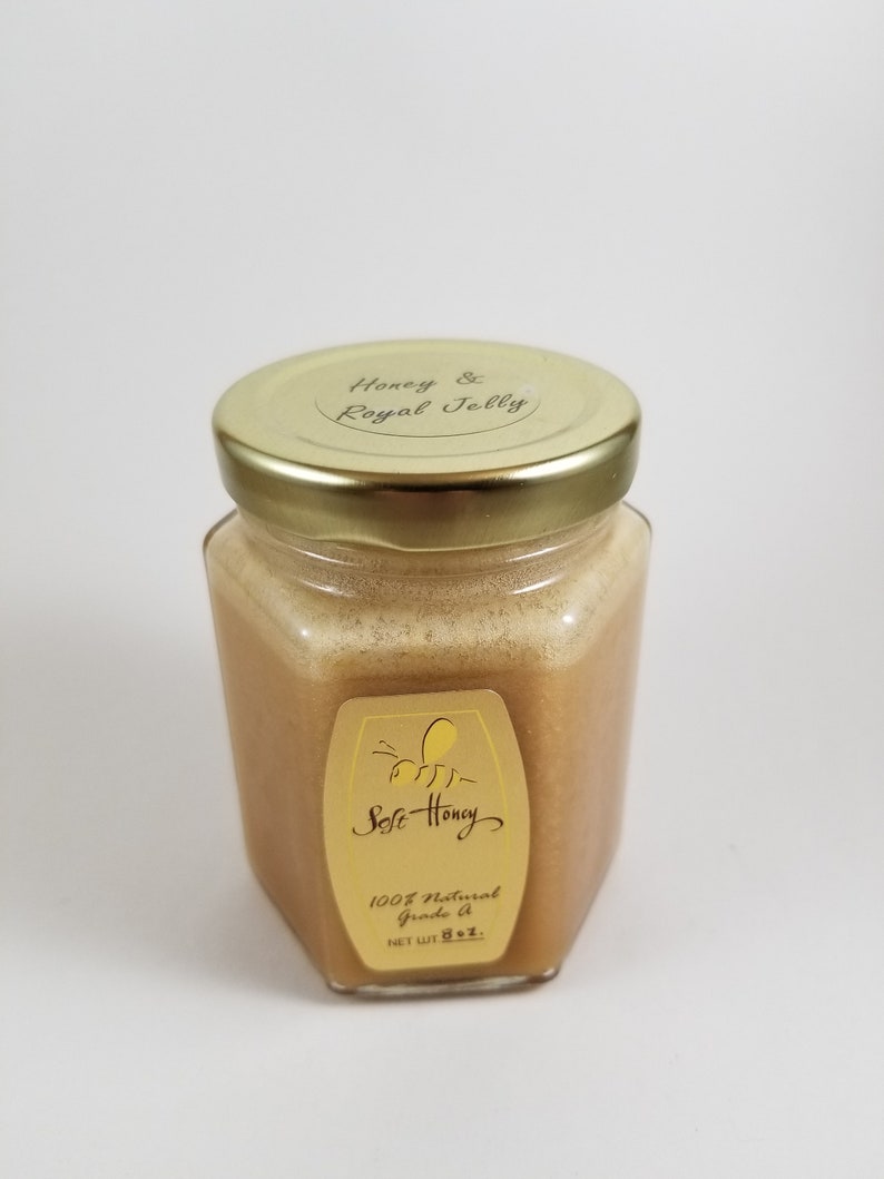 Soft Honey's Raw Honey & Royal Jelly 8oz. Long Island Etsy
