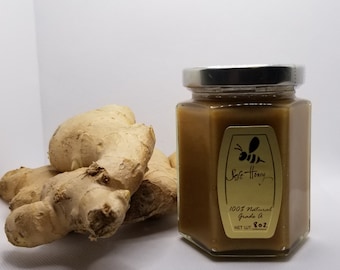 Ginger and raw honey 8oz. - Long Island Wildflower Honey