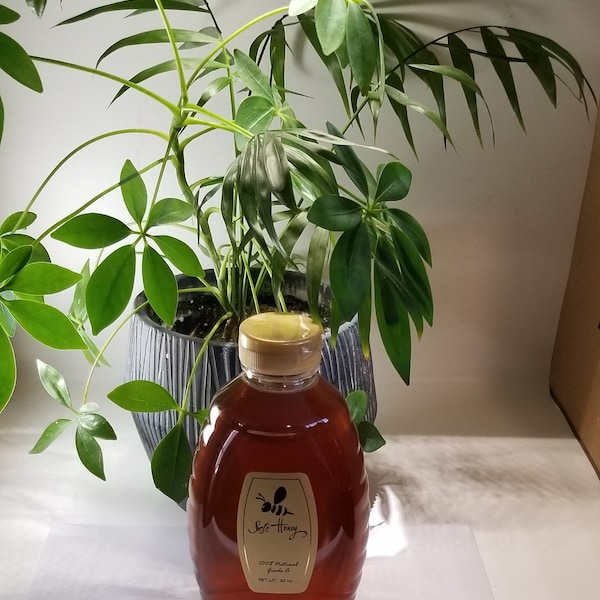 Raw Honey 16 oz jar Wildflower- Honey from Long Island, NY. 100% Pure-Organic.