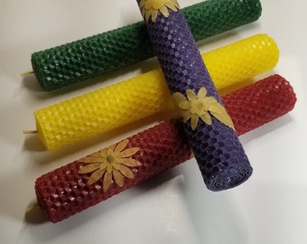 Rolled beeswax candle size 2.