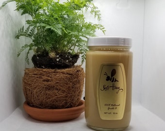 Raw creamed honey 16oz.- Long Island Wildflower Honey.100% pure honey.