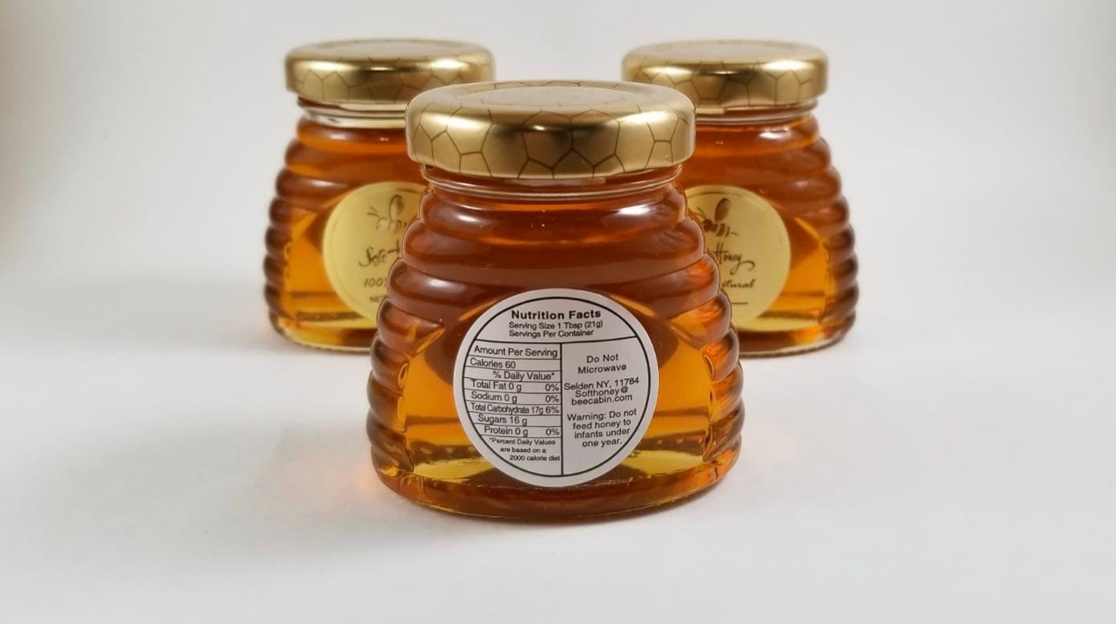 Soft Honey 3 Oz Glass Skep Mini Jar Wildflower Raw Honey. Honey Favors