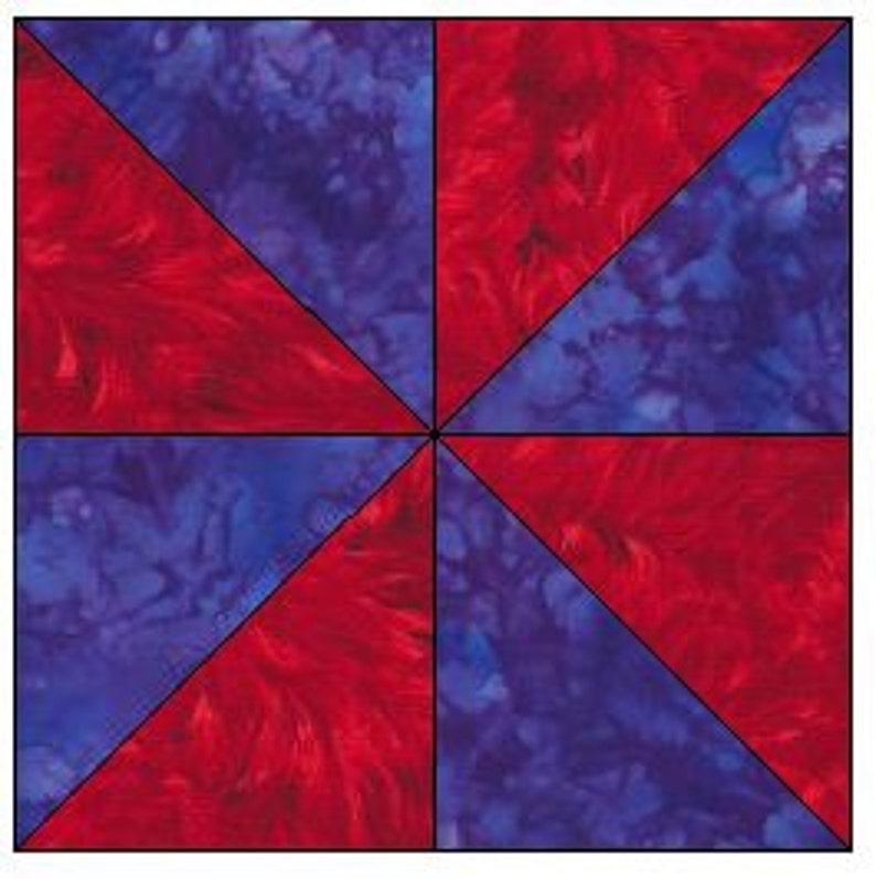 Pinwheel Quilt Block Pattern image 2
