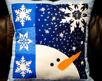 Snowman Pillow / Wall Hanging Quilt Pattern