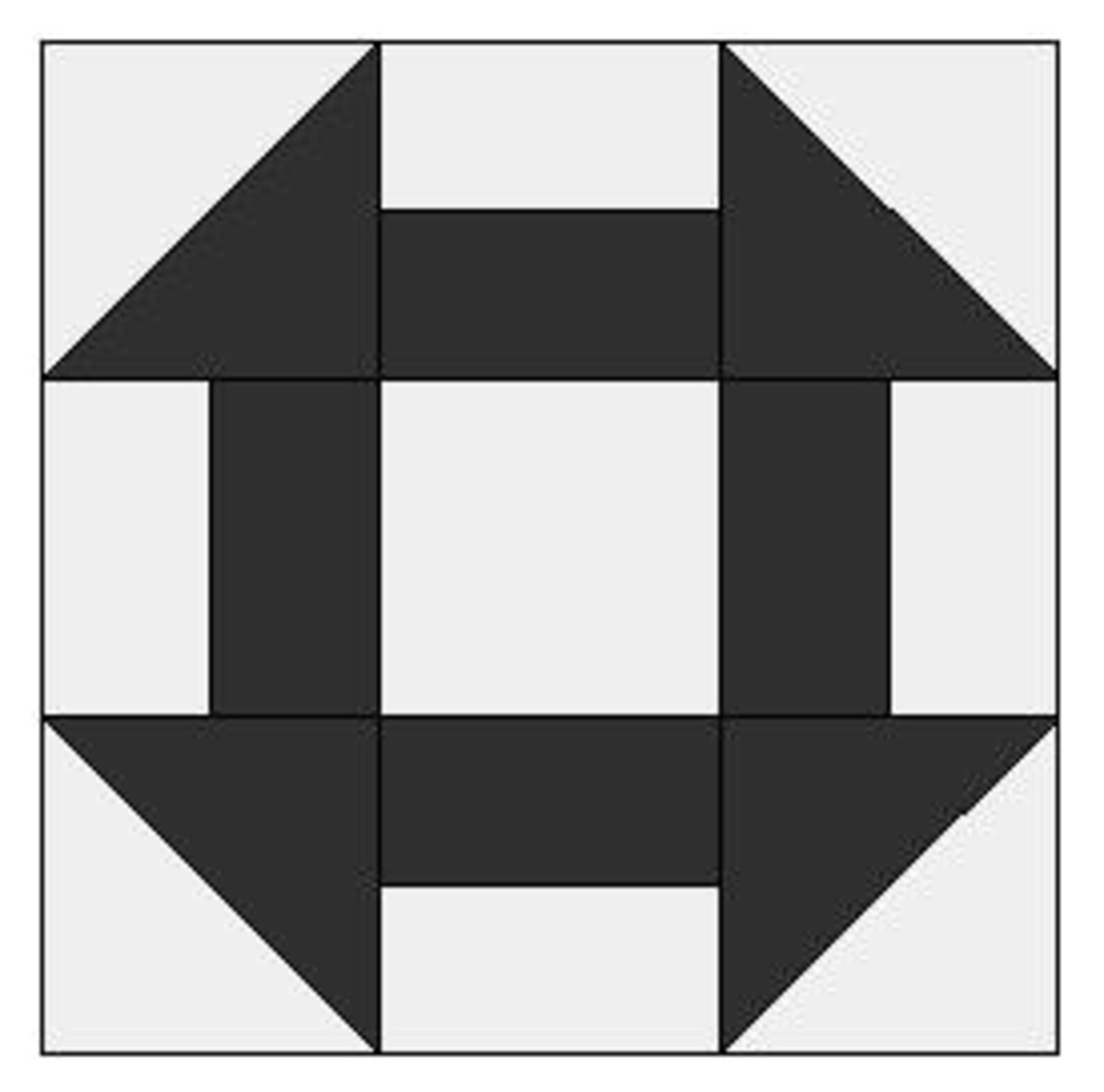 Churn Dash Quilt Block Pattern - Etsy