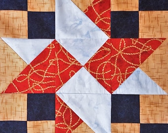 Quiltblokpatroon Isabelle-ster