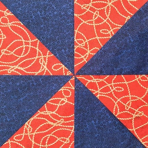 Pinwheel Quilt Block Pattern image 1