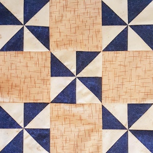 Pinwheel 9 Patch Quilt Block Pattern
