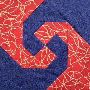 Motif de blocs de courtepointe Snails Trail