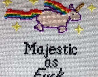 Majestic Unicorn Cross Stitch Pattern