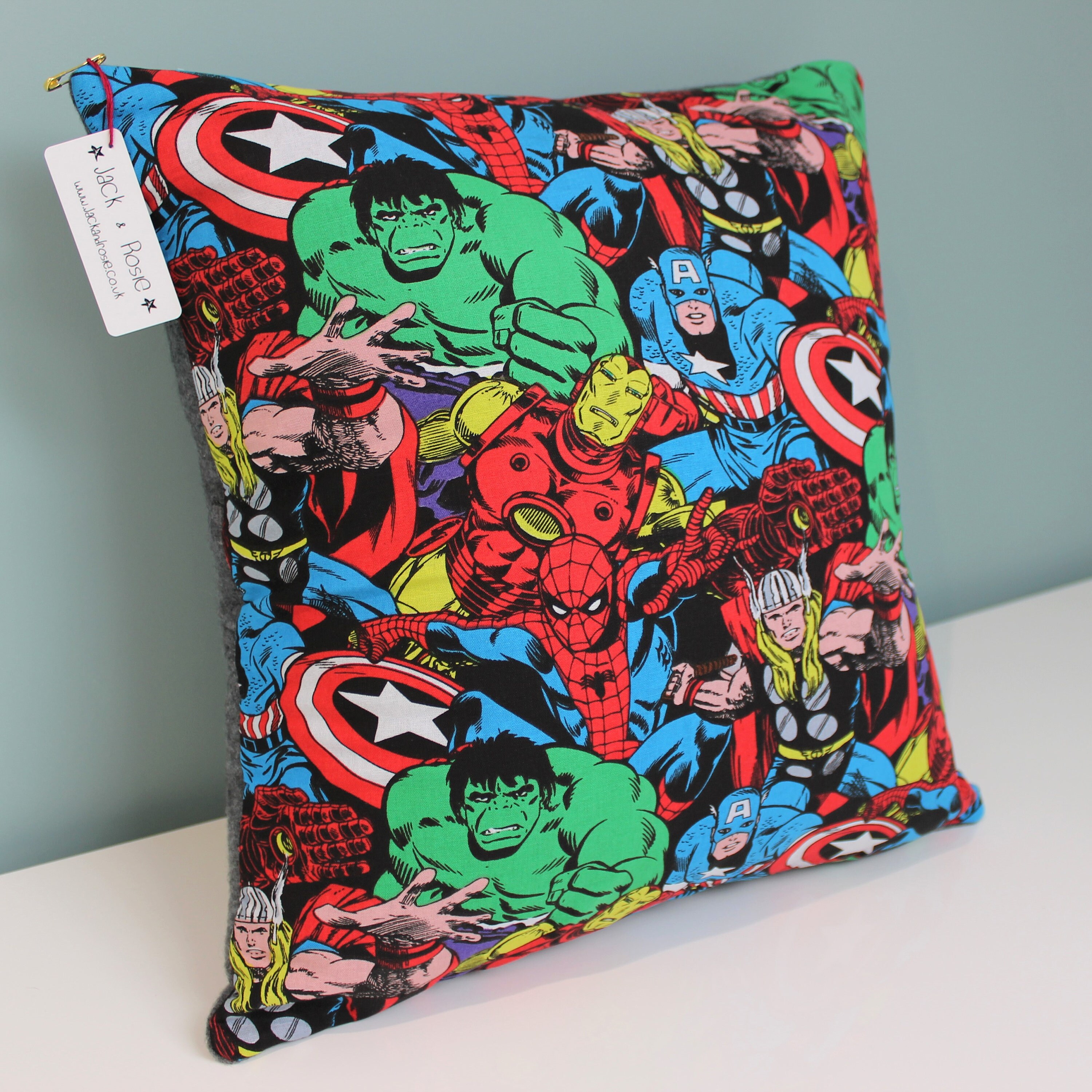 Marvel Superhero Cushion Cover Nursery/Children's Etsy