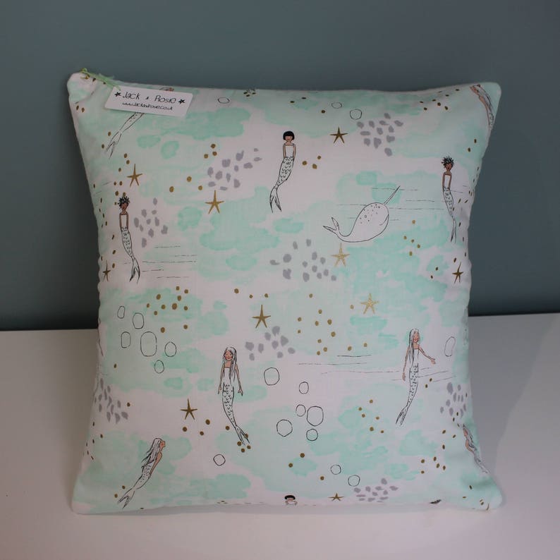 Magic Mermaid Fabric Cushion Cover Michael Miller Fabric Variety of sizes image 3