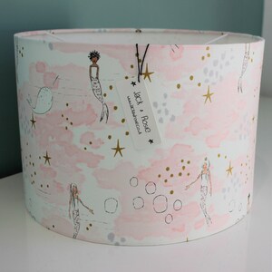 Magic Mermaid Lampshade Michael Miller Fabric Handmade Drum Table Lamp or Ceiling Shade image 2