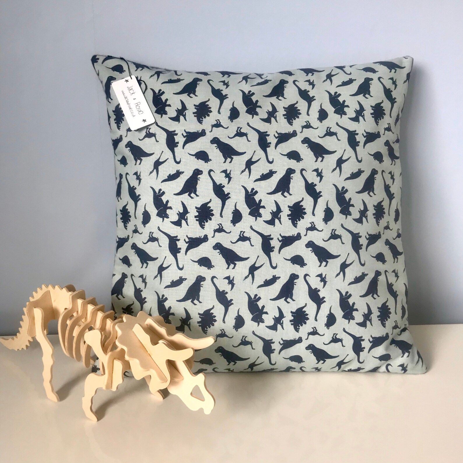 Tiny Dino cushion covers Fossil Rim 2 fabric by Riley Blake | Etsy