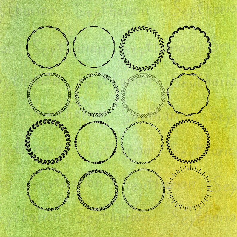 Download Wreath Svg Wedding Leaf Monogram Frame Eps Png Svg Files 16 Wreaths Circle Vector Set Clip Art Art Collectibles Leadcampus Org